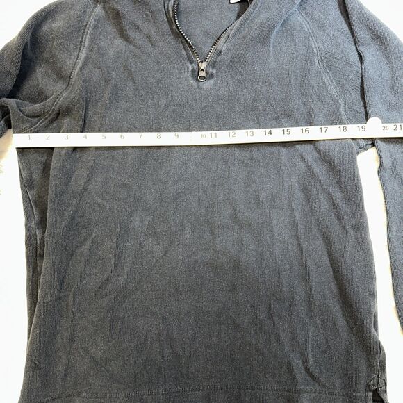 Eddie Bauer Mens Black Sweater Shirt Quarter Zip Size Small - Picture 5 of 8